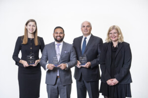 Group portrait of Natalie Adomait, Tuhin Das, Phillip Taylor, Dana Brown.