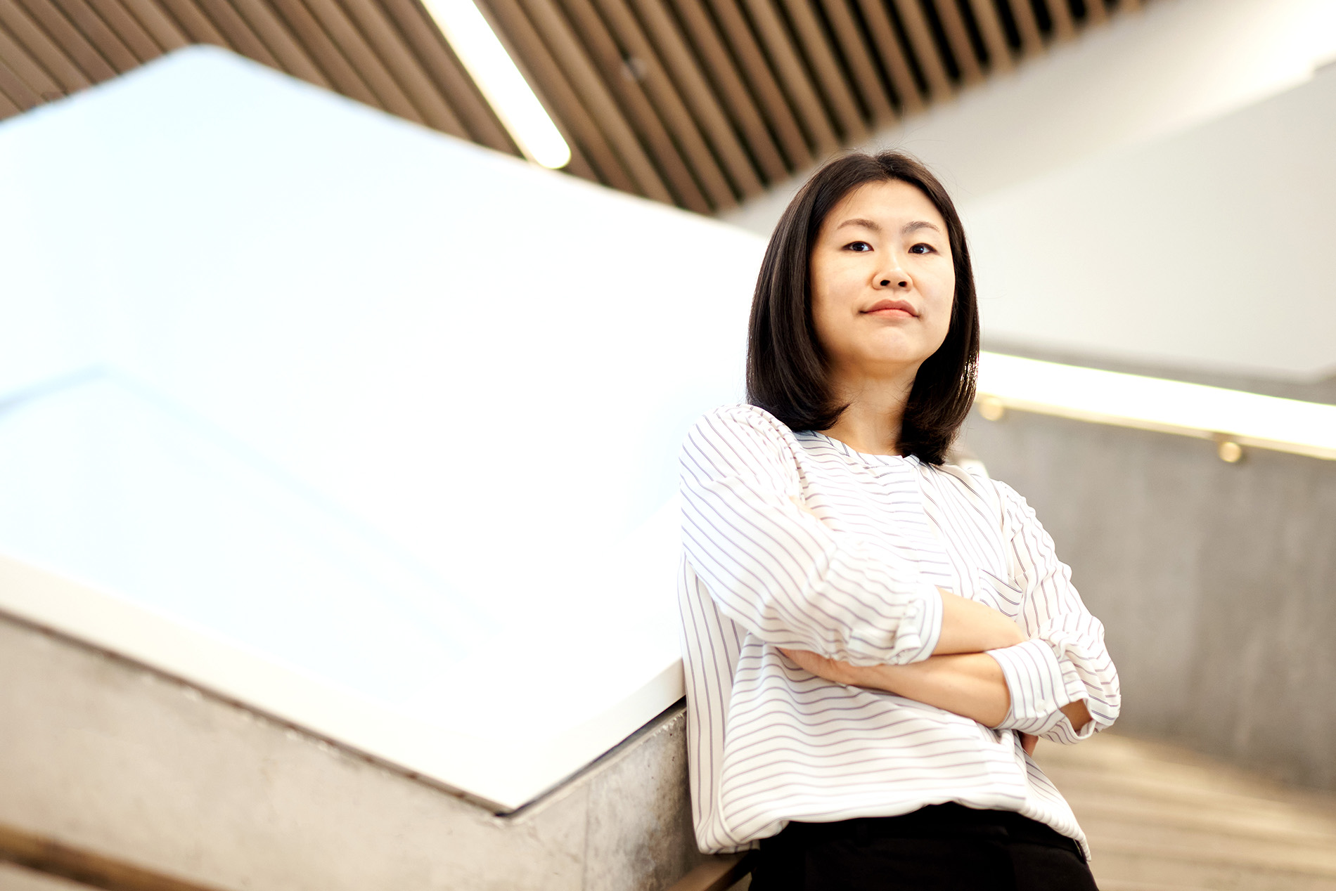 Jinsun Bae, Assistant Professor, Sprott School of Business at Carleton University. Shown here in the Nicol Building, home of the Sprott School of Business in Ottawa, Ontario, Canada.