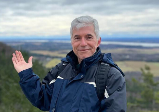 Bertrand Lemieux, PhD in Management candidate at Carleton University's Sprott School of Business. Shown here at a lookout in Gatineau Park in Gatineau, Quebec.