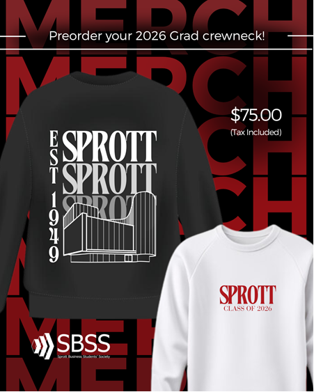 Crewneck grad merch