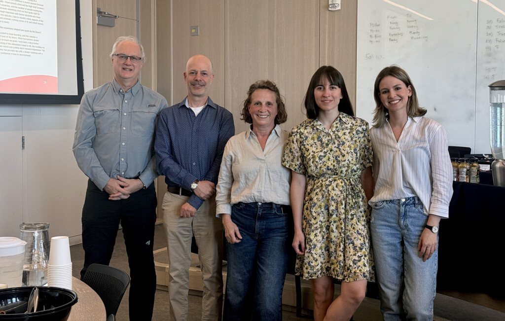2026 Sprott Research Awards. From left to right: Francois Brouard, Howard Nemiroff, Linda Schweitzer, Oriane Couchoux, Angel Henchey.