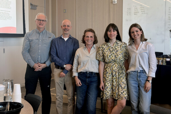 2026 Sprott Research Awards. From left to right: Francois Brouard, Howard Nemiroff, Linda Schweitzer, Oriane Couchoux, Angel Henchey.