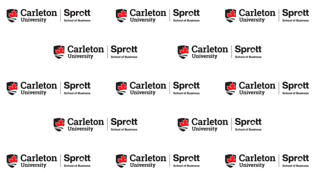 Sprott logo repeated on white