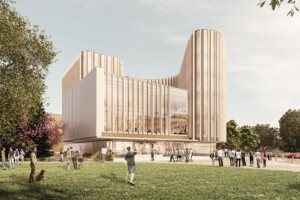 rendering of the Nicol Building exterior view