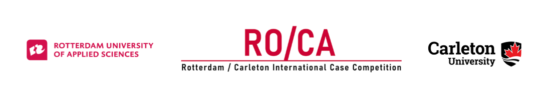 Rotterdam, ROCA and Carleton logos