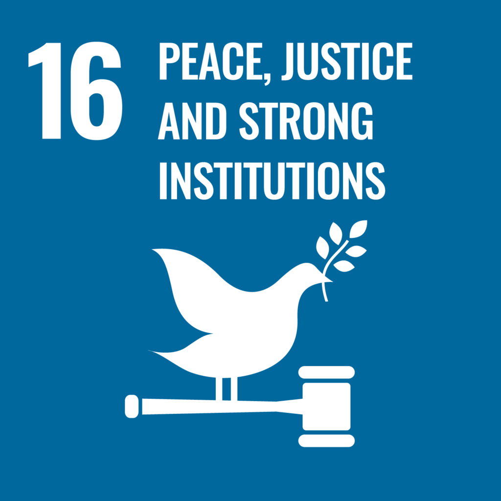 United Nations Sustainable Development Goal 16 - Peace, justice and strong institutions