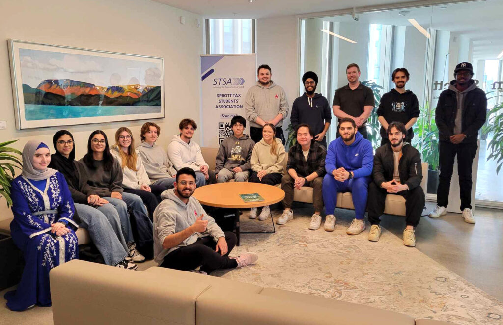 Sprott Tax Students Association volunteers for their annual community tax clinics in March 2024.