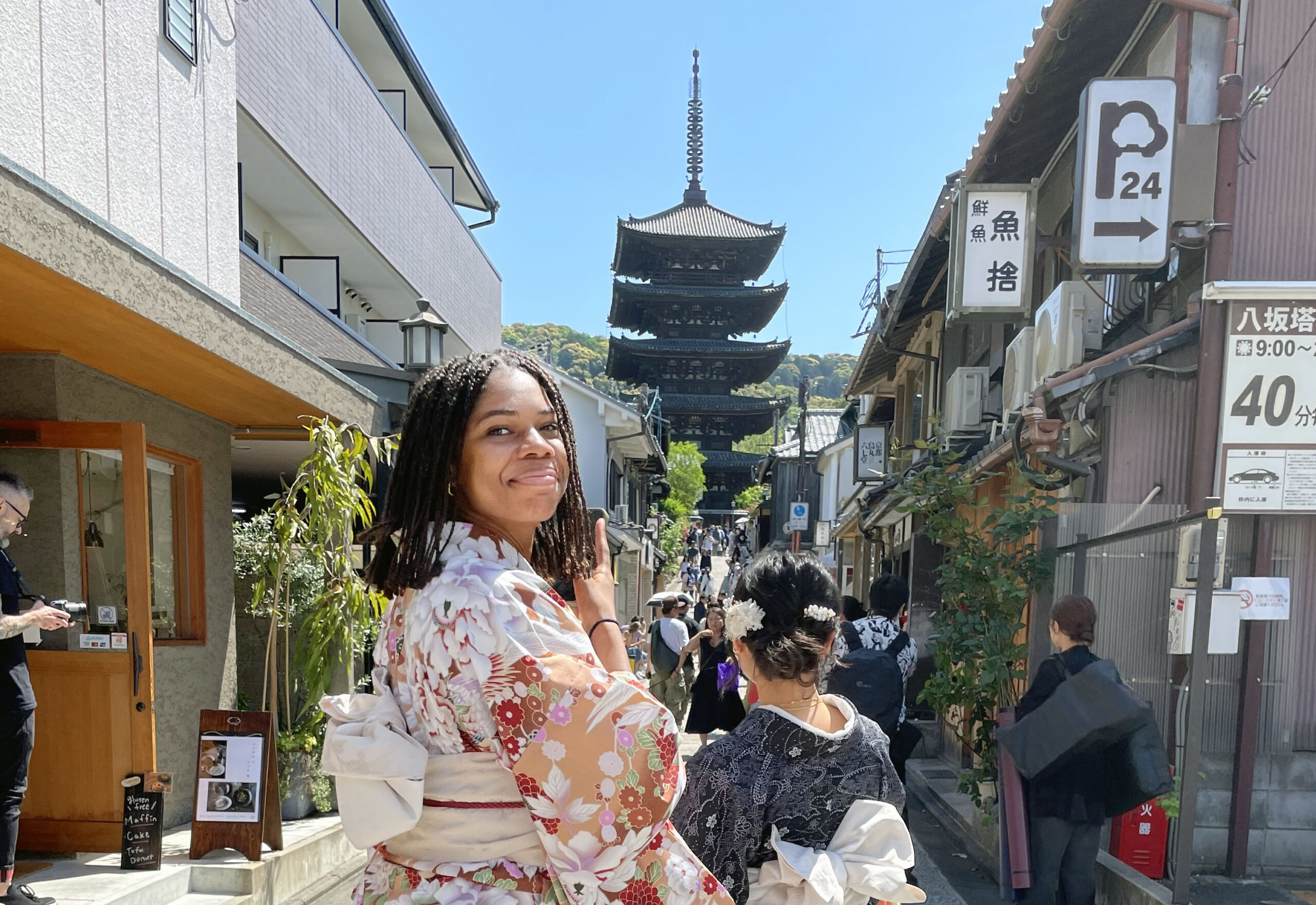 Tatyanna Burke (BIB/25) on exchange in Japan.