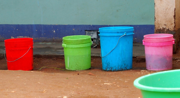 Photo of rain buckets