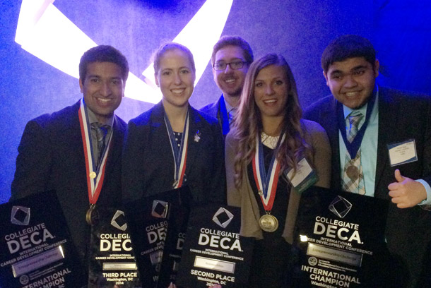 group photo of Carleton DECA team