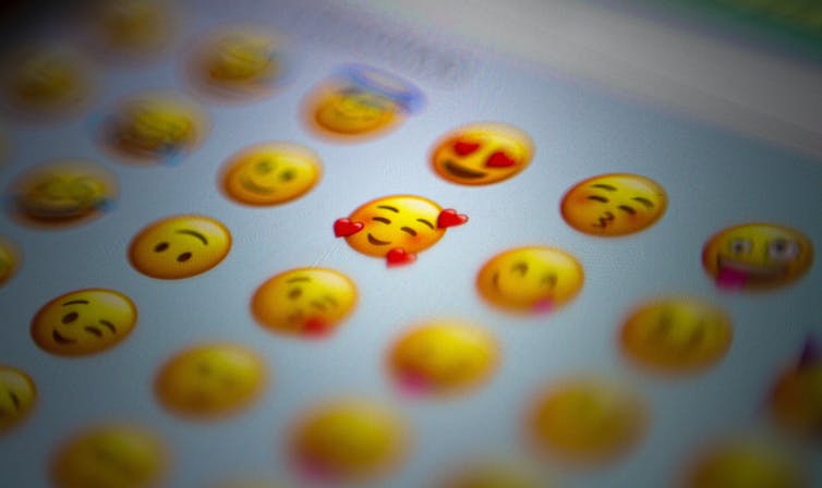 a screenshot of smiley face emojis