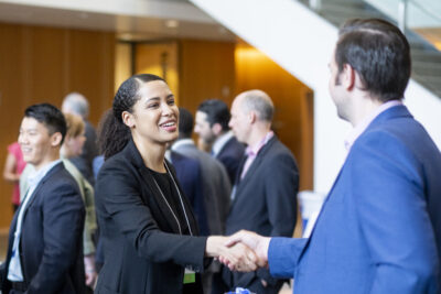 mba students shaking hands