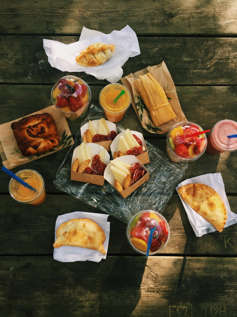 fruit and pastries from La Pepita, Barcelona